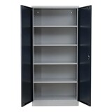 thumbnail of PROREGAL Stahlschrank BEE mit 5 lackierten Fachböden | HxBxT 195x92x42cm | Grau-Anthrazit | Werkstattschrank Werkzeugschrank Aktenschrank