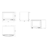 thumbnail of CombiSteel Heteluchtoven | 4 Niveaus (1/1 GN) | Elektrisch | 50°C/250°C | 2.9kW (230V) | Bevochtiging (Handmatig) | 675x600x502(h)mm