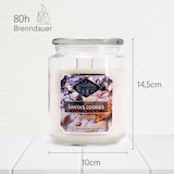 thumbnail of Santas Cookies Duftkerze Candle Brothers, Kerze im Glas, 2 Dochte, 510g, 100h Brenndauer, Raumduftkerze