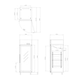 thumbnail of METRO PROFESSIONAL Congelador GFR2700G, 73 x 80,5 x 209 cm, 455 L, plata