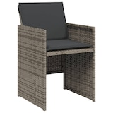 thumbnail of vidaXL 13-tlg. Garten-Essgruppe mit Kissen Grau Poly Rattan