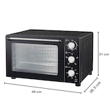 thumbnail of MELCHIONI FAMILY Horno Eléctrico de sobremesa ENJOY 31 de 31 L, 1500 W, Ventilado, Grill y Combinado, Accesorios Incluidos, Negro, 118380025