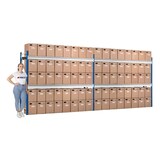 thumbnail of PROREGAL Weitspannregal MAXIMUS Pro | Grundregal | HxBxT 200x175x50cm | 6 Ebenen | Spanplatten-Fachboden | Fachlast 770kg | Lichtblau/Lichtgrau