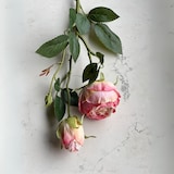 thumbnail of Künstliche Rosen 3er Set Altrosa 55cm – Stilvolle Dekoration für Hochzeiten, Feste & Events