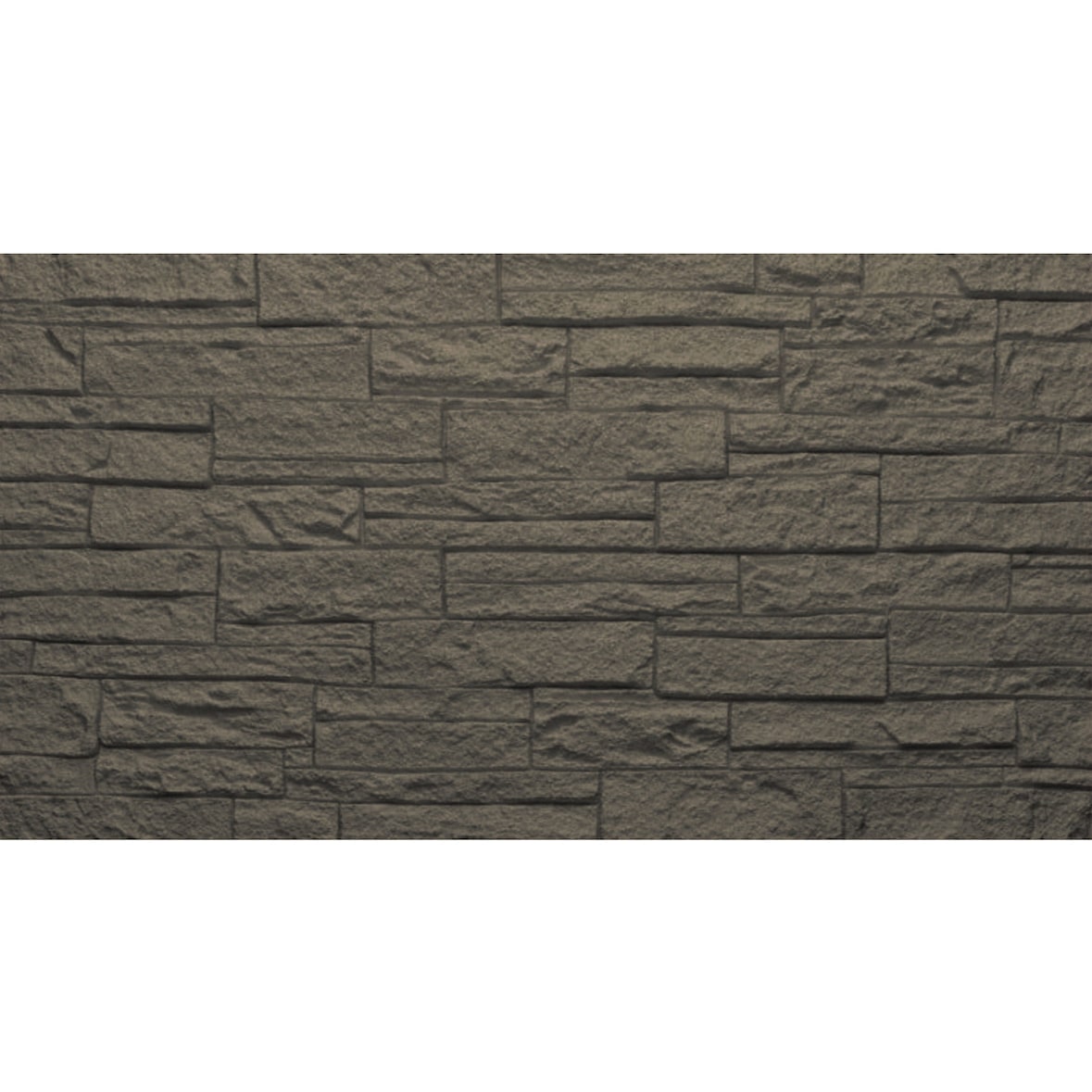 Conjunto de 12 painéis decorativos com efeito de tijolo 3D, totalizando 8,6 m², revestimento de parede em PU, 120 x 60 x 2,5 cm, cor cinza ardósia.