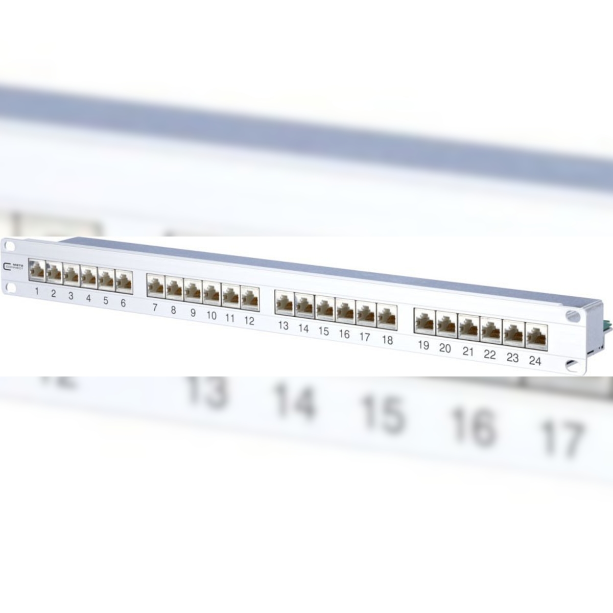 Metz Connect 24-Port Panel E-DAT C6A TN EDATC6A-MP24 130855C-E-90