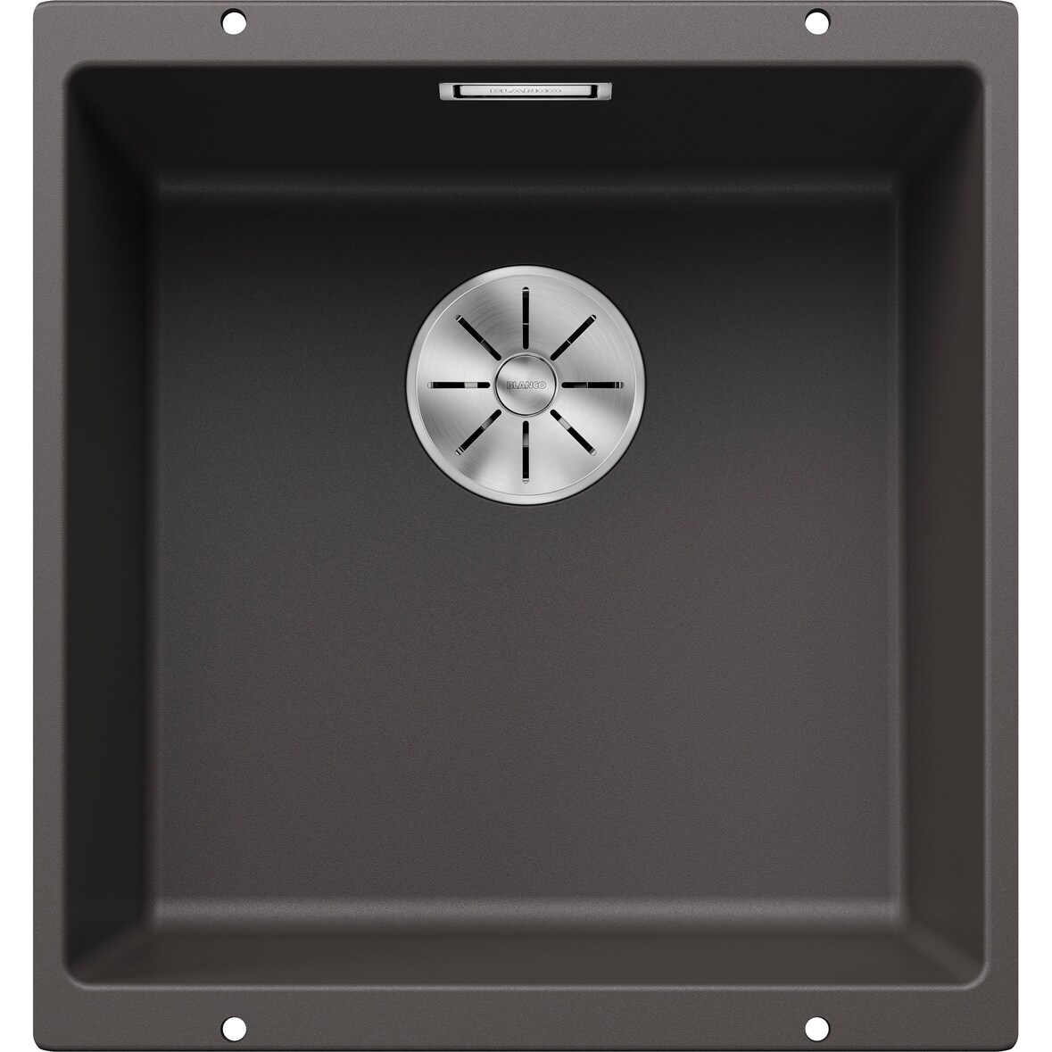 BLANCO SUBLINE 400-U Unterbauspüle / SILGRANIT / Felsgrau / Stopfen -