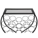 thumbnail of DanDiBo Weinregal Weinglas Design Metall Schwarz Flaschenregal stehend 100 cm 96211 für 15 Flaschen Schmiedeeisen