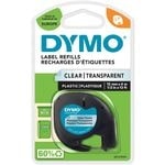 thumbnail of Dymo LetraTag S0721530 Original Label Tape for Label Printer - Texto preto sobre fundo transparente - Largura 12mm x 4 me...