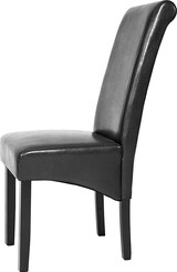 thumbnail of tectake 8 sillas de comedor ergonómicas  Negro