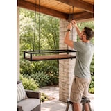 thumbnail of FLOWERS estante suspendido Techo 115 cm MARRON con cadenas para flores jardín vertical portabotellas vidrio bar cocina de Yelloo