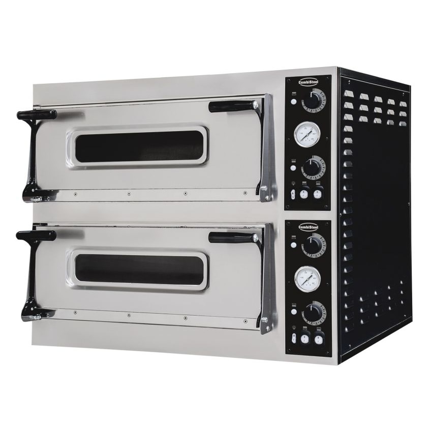 Combisteel pizzaoven met 2x2 kookplaten en 2x4 pizza's Ø400mm 400V