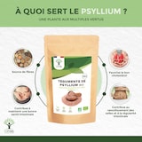 thumbnail of Psyllium Blond Bio - Téguments de Psyllium - Husk Raw - Digestion Transit Cholestérol - Origine Inde - Fabriqué en France - Certifié Ecocert - 500g