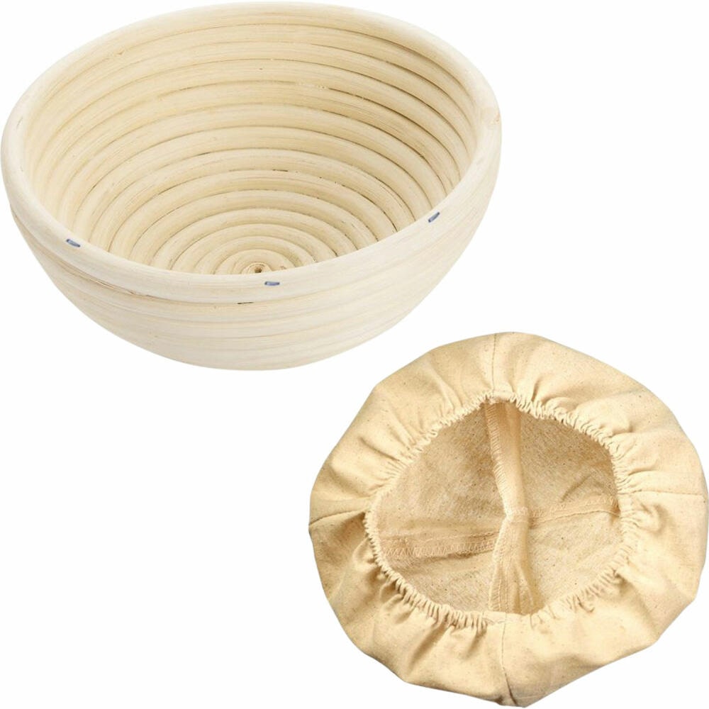 Westmark Set Gärkörbchen rund, Ø 20,5 x 8,1 cm, mit Bezug, 3207227B