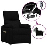 thumbnail of vidaXL Massagesessel Elektrisch Schwarz Stoff
