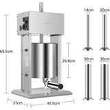 thumbnail of Leevot Insaccatrice Elettrica per Salsicce, 9 Velocità, 10L, Verticale, Acciaio Inossidabile con 4 Tubetti, Casa e Commerciale