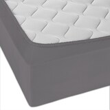 thumbnail of Doppelpack CloudComfort Basic Spannbettlaken dunkelgrau 140 x 190 - 160 x 200 cm