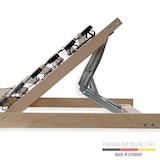thumbnail of Lattenrost 180x200, Kopfteil verstellbar, Ergonomischer 7 Zonen Lattenrost, Buchenholz, 28 Latten, Hergestellt in Deutschland, 2x 90x200cmbis 150Kg