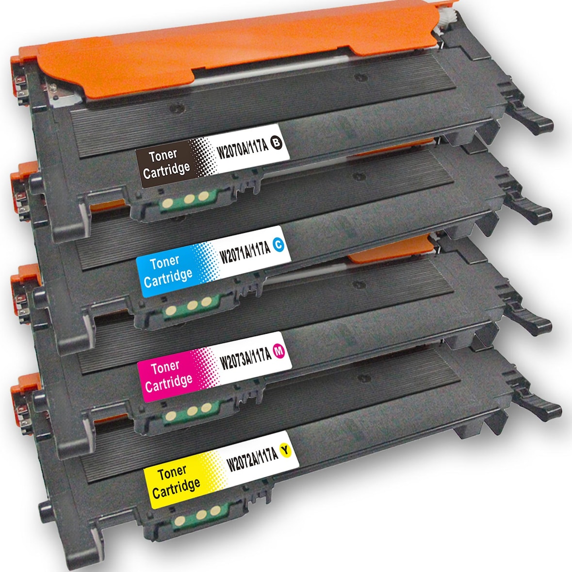 D&C Toner Set für HP Color Laser MFP 178nwg 4 Tonerkassetten kompatibel HP Color Laser MFP 178 nwg Drucker 117A