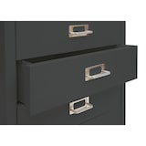 thumbnail of Roll container HWC-L49, cajonera armario archivador de acero, metal 55x40x41cm 4 cajones ~ gris oscuro
