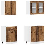 thumbnail of vidaXL 4-tlg. Küchenschrank-Set Lyon Altholz-Optik Holzwerkstoff