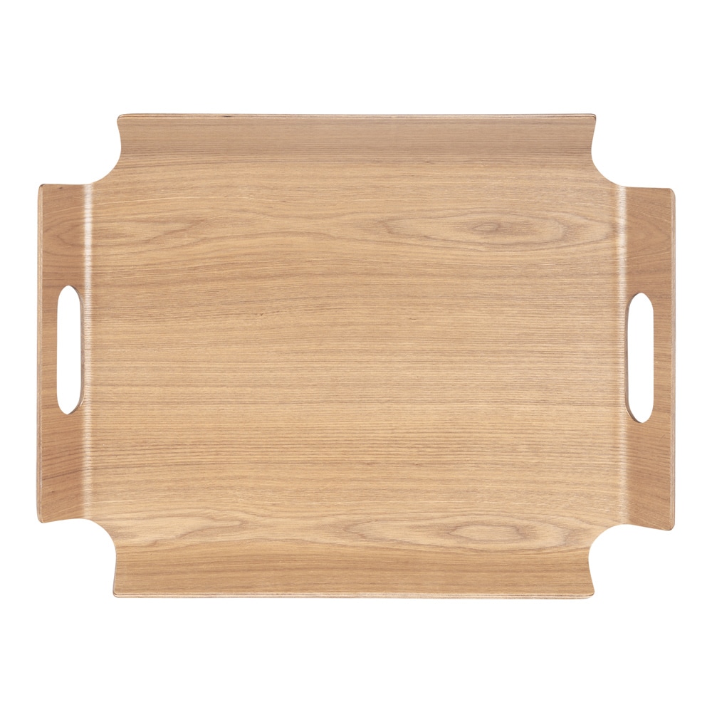 Plateau no angle 44,5x33,5 cm -  Marron Rectangulaire Bois Table Passion 45.00x34.00 cm
