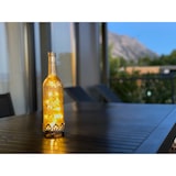 thumbnail of Jinfa  Glas Lichterflasche in Gold mit LED Beleuchtung Ø 8 cm,  Höhe 29cm