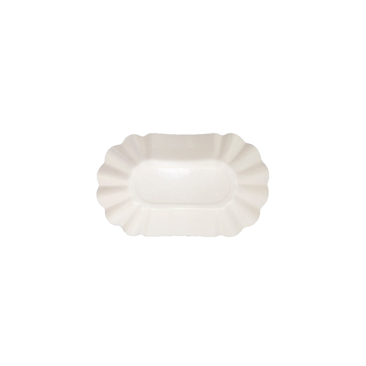 1000x Pappschalen oval tief 13 x 23 x 4 cm weiß KU 3