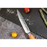 thumbnail of 3 couteaux Wusaki Damas 10Cr en coffret élégant (santoku alvéolé, universel, office)