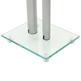 thumbnail of vidaXL Speakerstandaarden zuil-ontwerp gehard glas zilver 2 st