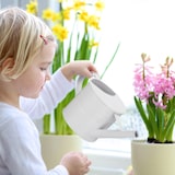 thumbnail of Relaxdays Gießkanne, 1,3 Liter, für Zimmerpflanzen, Dekogießkanne Trockenblumen, Vintage, Metall pulverbeschichtet, rosa