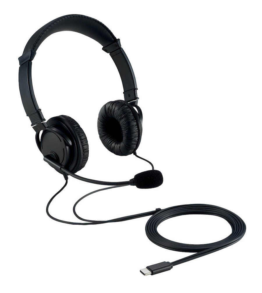 Auriculares de diadema con micrófono usb-c