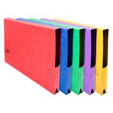 thumbnail of Exacompta - Réf. 4780Z - Carton de 25 chemises poche en carte lustrée 225g/m² - Soufflet de 32 mm - dim ext : 45,5x32,5cm - Pour A3 - 5 couleurs