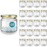 thumbnail of 20er Set Glasgefäße 100 ml mit Deckel - Leere Gläser für Marmelade, Honig und Konserven