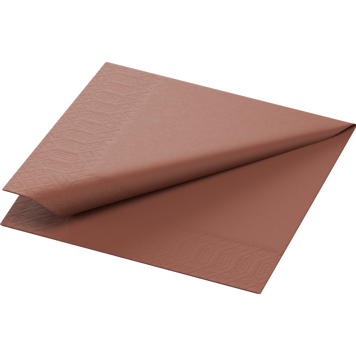 Duni Tissue-Serviette 24 x 24 cm Chestnut 3-lagig, 2000 Stk/Krt (8 x 250 Stk)