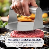thumbnail of Smash-Burger Maker Set 4-teilig mit Haube, Pressen und BBQ-Wender