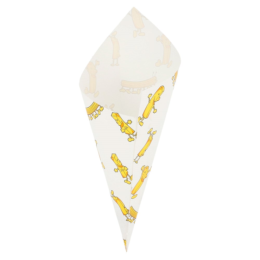 Garcia de Pou 2000 Unités - Sachets En Pointe 'Chips' 70 G 70 G/M2 20X14 Cm Blanc Parch.Ingraissable