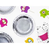 thumbnail of 6 kleine Teller Silber Folie