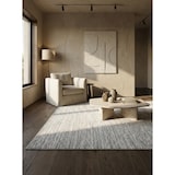 thumbnail of Teppich Kurzflor Uni Modern Waschbar Strapazierfähig Esszimmer Flur OEKO-TEX Creme 120x170 cm Schadstoffgeprüft – AMMER von Kadima Design