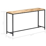 thumbnail of Table console 140 x 35 x 76 cm Bois de manguier massif brut Modèle Sirius Line