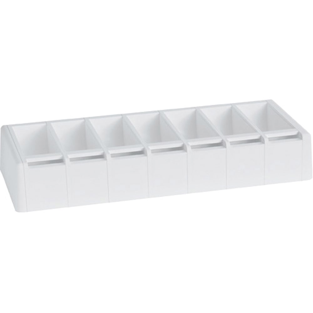 Dispensador Para Etiquetas 5X2,5 Cm  49,5X19,5X7,5 Cm Branco Abs