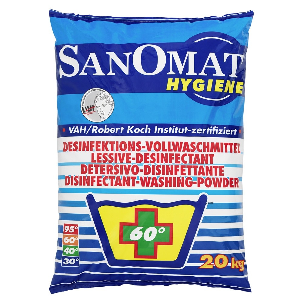 Sanomat Hygiene-Vollwaschmittel, 20kg, hochwirksam