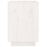 thumbnail of Table de chevet Blanc 40x35x50 cm Bois de pin solide