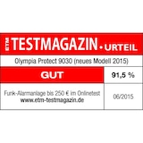 thumbnail of OLYMPIA Protect 9061 Sicherheit Plus Alarmanlagen GSM Funk Set mit 1 Bewegungsmelder, 7 Tür Fenster/Kontakten und Fernbedienung