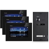 thumbnail of Video Türsprechanlage für 1 Familienhaus, 3x Monitore, Balter EVO Schwarz