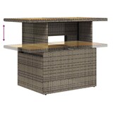 thumbnail of vidaXL 6-tlg. Garten-Sofagarnitur mit Kissen Grau Poly Rattan Akazie