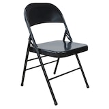 thumbnail of Chaise pliante metal Noir 45 x 45.5 x 80cm Furnitrade