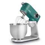 thumbnail of H.Koenig KM128 keukenmachine, professioneel, multifunctioneel, 5 L, roestvrij staal, matgroen, krachtig, 800 W, 8 snelheden