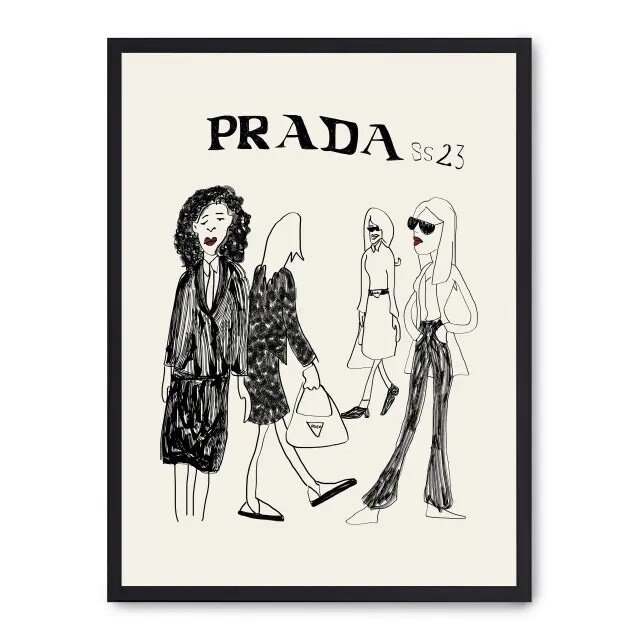 Cuadro prada iii Product size: 30x40 cm  impreso en papel de primera calidad de 180gr.