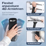 thumbnail of CLOUVOU ProSeat, ergonomischer Bürostuhl, thermoregulative Materialien, 4D-Armlehnen, 3D-Kopfstütze, BladeWheels, Schwarz